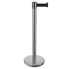 Demarcation stand elegant, 3 m tape BLACK 
