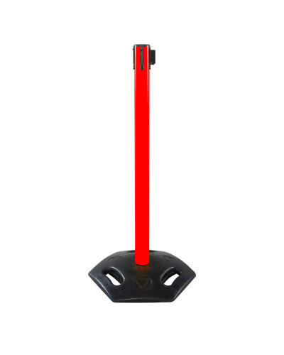 Demarcation outdoor barrier post red, belt red/white. Buy in the online store.