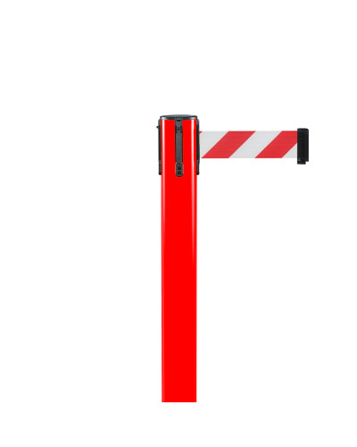Demarcation outdoor barrier post red, belt red/white. Buy in the online store.