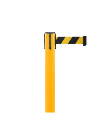 Demarcation outdoor barrier post yellow, belt yellow/black. Buy in the online store.