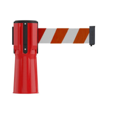 Traffic cone topper 3 m, red/white strap, red cassette 