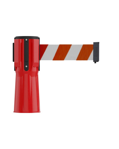 Traffic cone topper 3 m, red/white strap, red cassette . Buy in the online store.