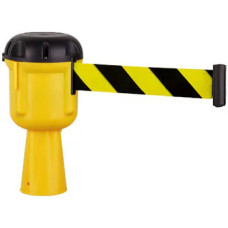 Traffic cone topper 10 m, black/yellow strap, yellow cassette 