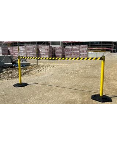 Demarcation outdoor barrier post yellow, belt yellow/black, set 10 pieces. Buy Online Shop