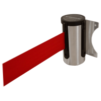 Gurtbandkassette chrom, Wandmontage Gurt Rot   