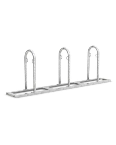 Bicycle support bracket, multi-part Ø 38 mm, made of stainless steel with base frame for dowel mounting . Buy in the online store.