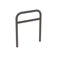 Bicycle stand with crossbar 700x850 mm, powder-coated, grey, for embedding in concrete