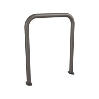 Bicycle stand 700x850 mm, round tube 50 mm, powder-coated, grey, for bolt-down installation