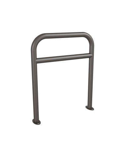 Bicycle rack 700x850 mm with crossbar, polymer coating, grey, for bolt-down, buy in Berlin, Munich, Hamburg, Cologne, Frankfurt, Stuttgart, Düsseldorf, Leipzig, Dortmund, Essen