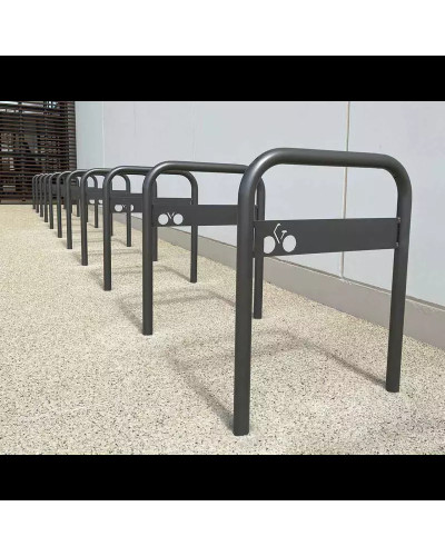 Buy bicycle stand 700x850 mm with signage, grey, for embedding in concrete online