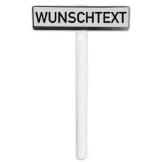 Parkplatzschild mit Reflexfolie und Halterung und Standpfosten zum Einbetonieren 