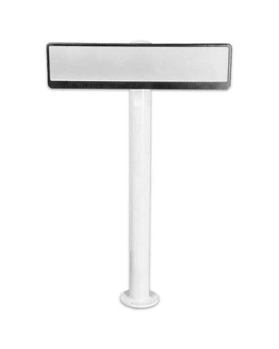 Buy parking sign with reflective film and post | bollard with individual text for surface mounting