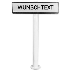 Parkplatzschild mit Reflexfolie und Halterung und Standpfosten zum Andübeln