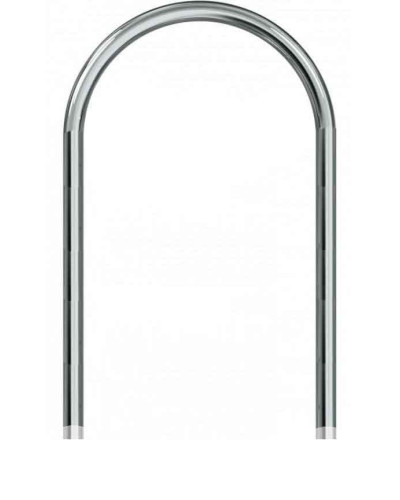 Protective bar Ø 38 mm made of stainless steel, above ground approx. 900 mm, width approx. 600 mm for setting in concrete