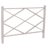 City fence diamond made of stainless steel approx. 1500 mm wide, above ground approx. 1000 mm made of stainless steel for setting in concrete 