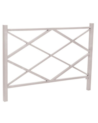 City fence diamond made of stainless steel approx. 1500 mm wide, above ground approx. 1000 mm made of stainless steel for setting in concrete