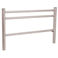 Standard city railing made of stainless steel approx. 1100 mm wide, above ground approx. 1000 mm for setting in concrete 