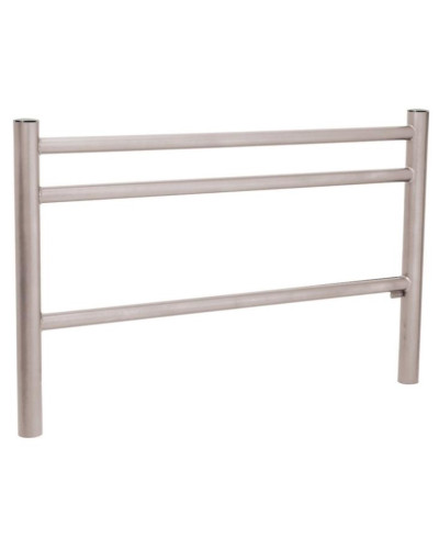 Standard city railing made of stainless steel approx. 1100 mm wide, above ground approx. 1000 mm for setting in concrete