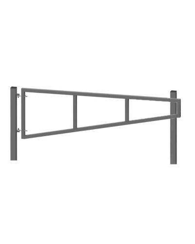 Swing barrier for padlock made of stainless steel and powder coating, above ground approx. 1000 mm, width approx. 2500 mm