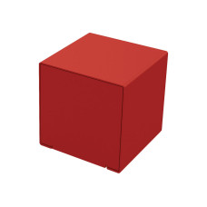 PROCITY CUBE EIN- OR TWOCOLOR: Seat surface made of galvanized steel (purple red), frame made of steel (purple red).