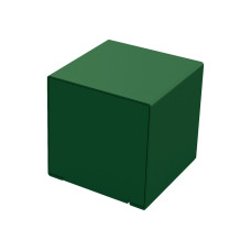 PROCITY CUBE CUBE ONE OR TWO-TONE: seat made of galvanized steel (moss green), frame made of steel (moss green).