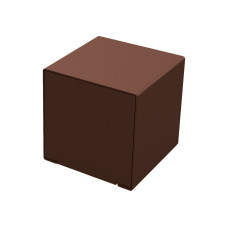 PROCITY Cube Cube one- or two-colored: Seat surface made of galvanized steel (chocolate brown), frame made of steel (chocolate brown).