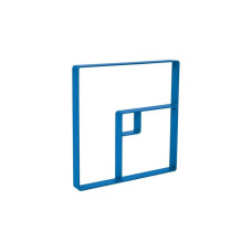 Bicycle Rack KUBE, 1 bicycle, PROCITY: metal - gentian blue, with anchor rods.