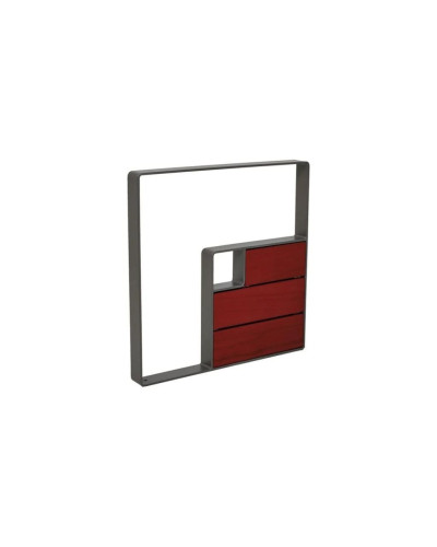 Kaufen Sie Fahrradbügel KUBE, 1 Fahrrad, PROCITY: Metall und Holz - Procity Grau / Material: Mahagoni, mit Ankerstangen online im Shop.