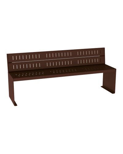 Buy PROCITY SITZBANK KUBE WITH BACKREST: Seat made of Galvanized Steel (Colourful), Frame made of Steel (Rust Corten Effect) - Shop Online.