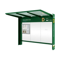 Procity Wartehalle KUBE - Without Seitenverkleidungen, L 3016 mm.