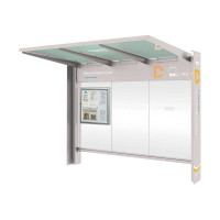 Procity Wartehalle KUBE - Without Seitenverkleidungen, L 3016 mm.