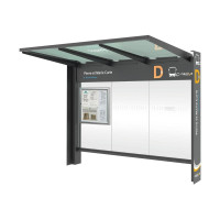 ProCity Wartehalle KUBE - ohne Seitenverkleidungen, L 3016 mm.