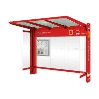PROCity Wartehalle Kube - mit Seitenverkleidungen, L 3016 mm.