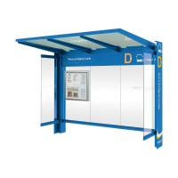 PROCity Wartehalle Kube - mit Seitenverkleidungen, L 3016 mm.