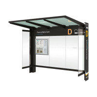 Procity Wartehalle Kube - Mit Seitenverkleidungen, L 3016 mm