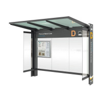PROCity Wartehalle Kube - mit Seitenverkleidungen, L 3016 mm.