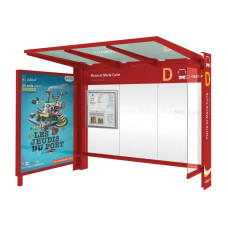 ProCity Warthalle Kube - mit Schaukasten 2000 und Seitenverkleidung, L 3016 mm