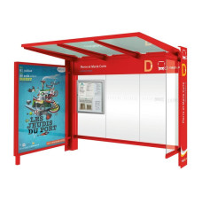 ProCity Warthalle Kube - mit Schaukasten 2000 und Seitenverkleidung, L 3016 mm