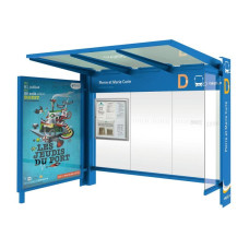 ProCity Warthalle Kube - mit Schaukasten 2000 und Seitenverkleidung, L 3016 mm