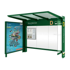ProCity Warthalle Kube - mit Schaukasten 2000 und Seitenverkleidung, L 3016 mm