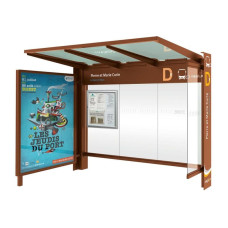 ProCity Warthalle Kube - mit Schaukasten 2000 und Seitenverkleidung, L 3016 mm