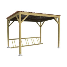 Procity Bicycle Shelter Turin, L 3000