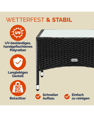 Beistelltisch Rund Aluminium Schwarz 58 Zentimeter