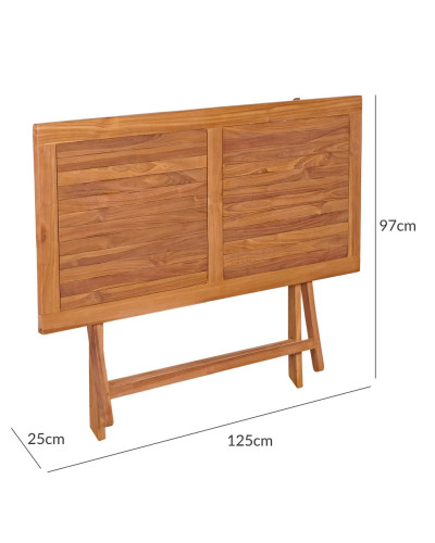 Gartenmöbel Set 5-tlg. Teakholz Massivholz Essgruppe