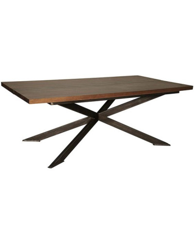 Rectangular garden table made of stainless steel and waterproof plywood with dimensions approx. 75x195x100, frame made of stainless steel, weatherproof, for eight people  from the manufacturer