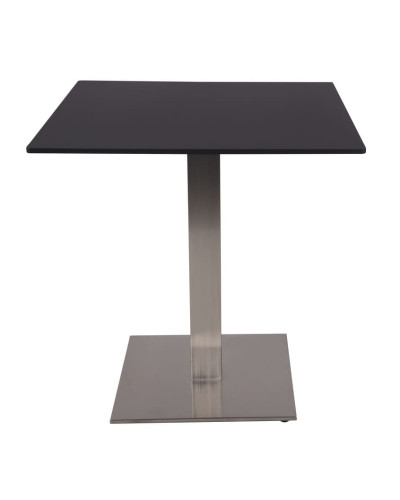 Bistro table with table top made of waterproof plywood approx. 75x80x80, stainless steel frame, weatherproof, for four people  from the manufacturer