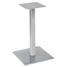 Table frame with square base plate made of 8 mm, stand tube 70 x 70 mm 1 piece, stainless steel