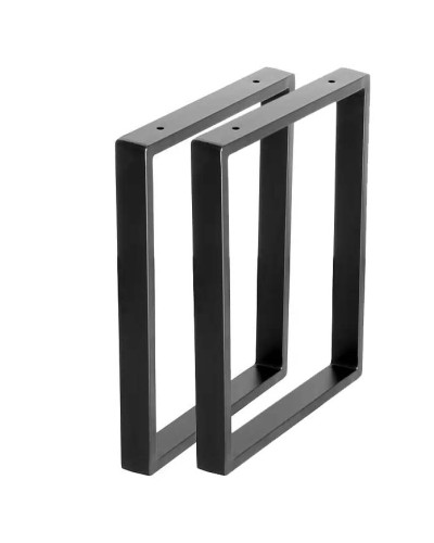 Set of 2 bench frames: legs for bench 40x30 cm anthracite made of powder-coated stainless steel, bench legs in industrial style bench frame LOFT black  from the manufacturer