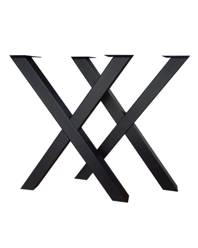Table frame 70x72 cm anthracite made of powder-coated stainless steel, set of 2 table legs, X-shaped table frame black  from the manufacturer