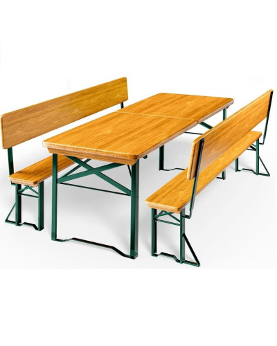 Beer tent set with backrest 170 x 70 foldable from the manufacturer